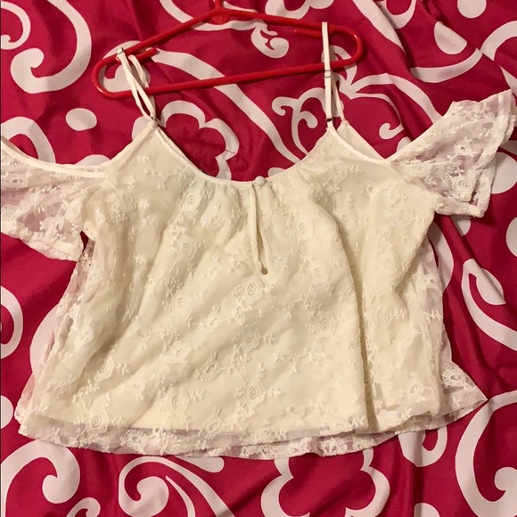 Off white lace tank top - Picture 2 of 2